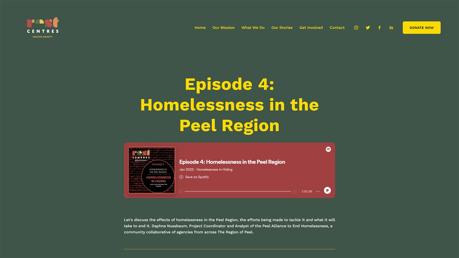 PAEH - Rest Centres – Homelessness in Hiding – Episode 4: Homelessness in the Peel Region
